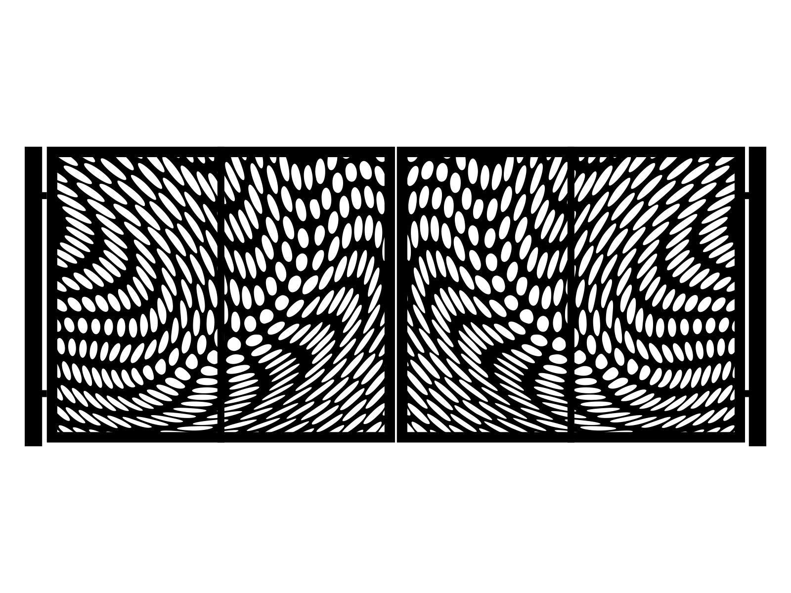 bds000-geo05-170-cza Zweiflügeliges Einfahrtstor Cornelia 400×170 cm - Image 1