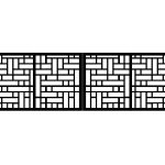 Zweiflügeliges Einfahrtstor Claudia 400×120 cm