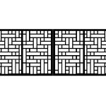 Zweiflügeliges Einfahrtstor Claudia 400×150 cm