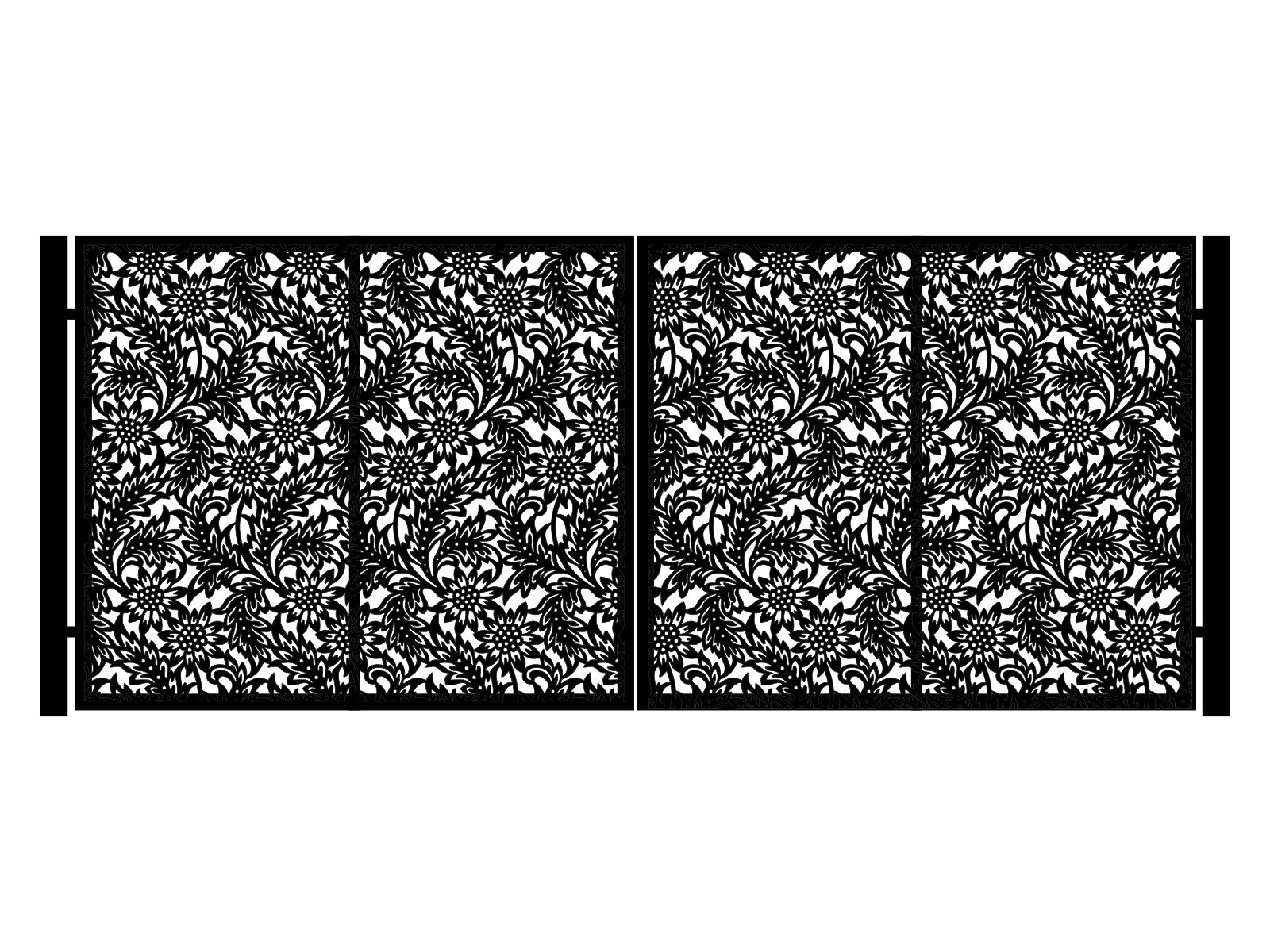 bds000-klas04-170-cza Zweiflügeliges Einfahrtstor Lisa 400×170 cm - Image 1