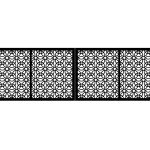 Doppelflügeltor Gianna 400×120 cm