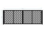 Zweiflügeltor Gianna 400×150 cm – Bild 2