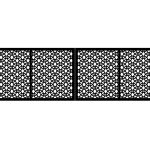 Zweiflügeliges Einfahrtstor Giulia 400×120 cm