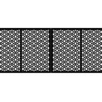 Zweiflügeliges Einfahrtstor Giulia 400×150 cm