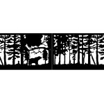 Zweiflügeliges Einfahrtstor Olivia 400×120 cm