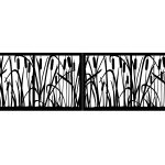 Zweiflügeliges Einfahrtstor Diana 400×120 cm