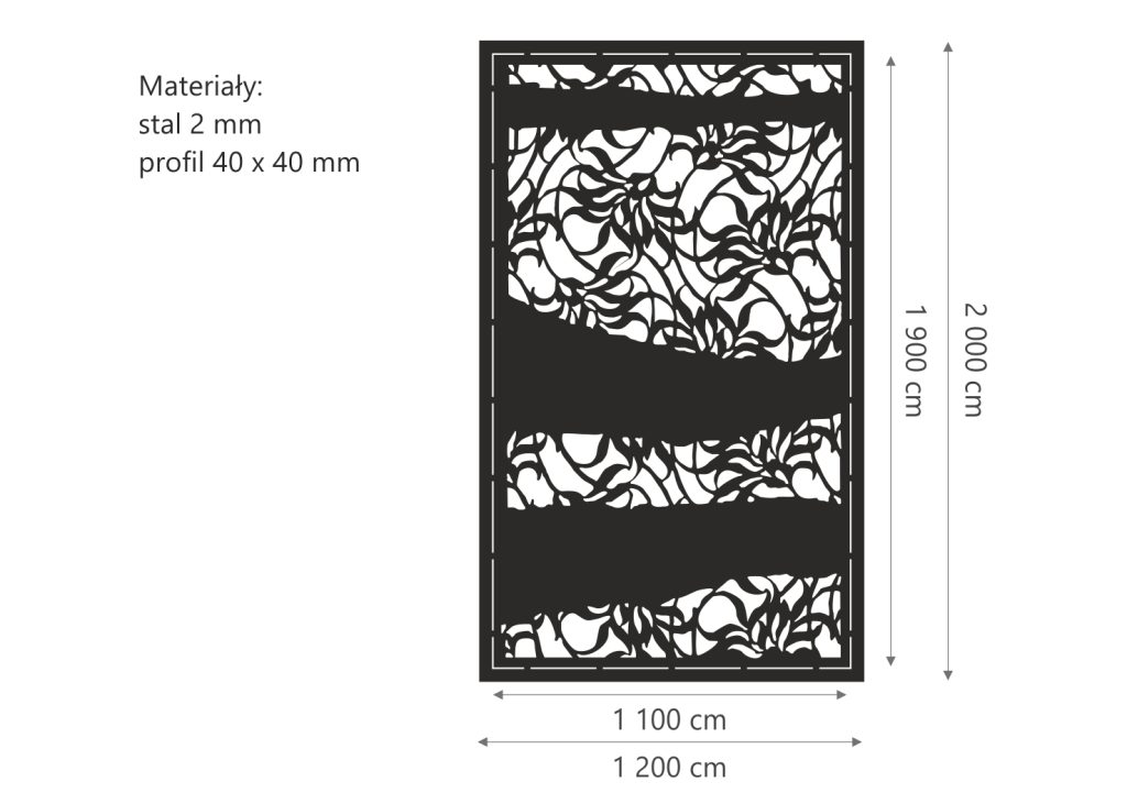 Sichtschutzzaun bot 7_02 1,2m x 2m - Image 2