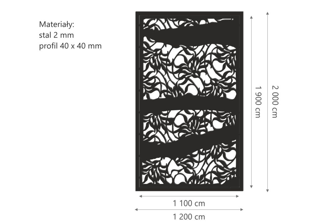 Sichtschutzzaun bot 7_03 1,2m x 2m - Image 2
