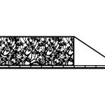 Schiebetor Camilla 600×150 cm