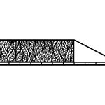 Schiebetor Alessia 400×120 cm