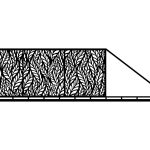 Schiebetor Alessia 600×170 cm