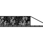 Schiebetor Vivian 400×120 cm