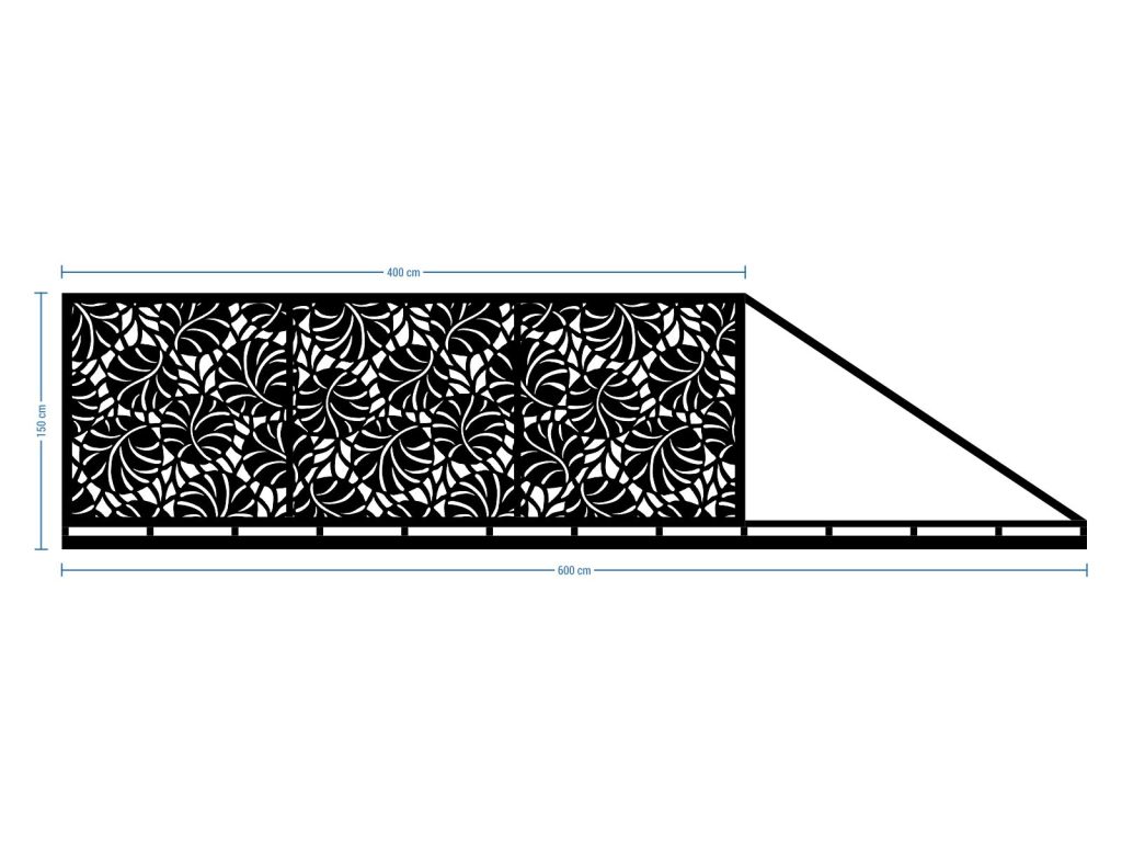 Schiebetor Paxe 600×150 cm - Image 2