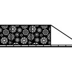 Schiebetor Valeria 600×150 cm