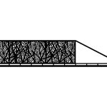 Schiebetor Margarita 400×120 cm