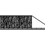 Schiebetor Margarita 600×150 cm