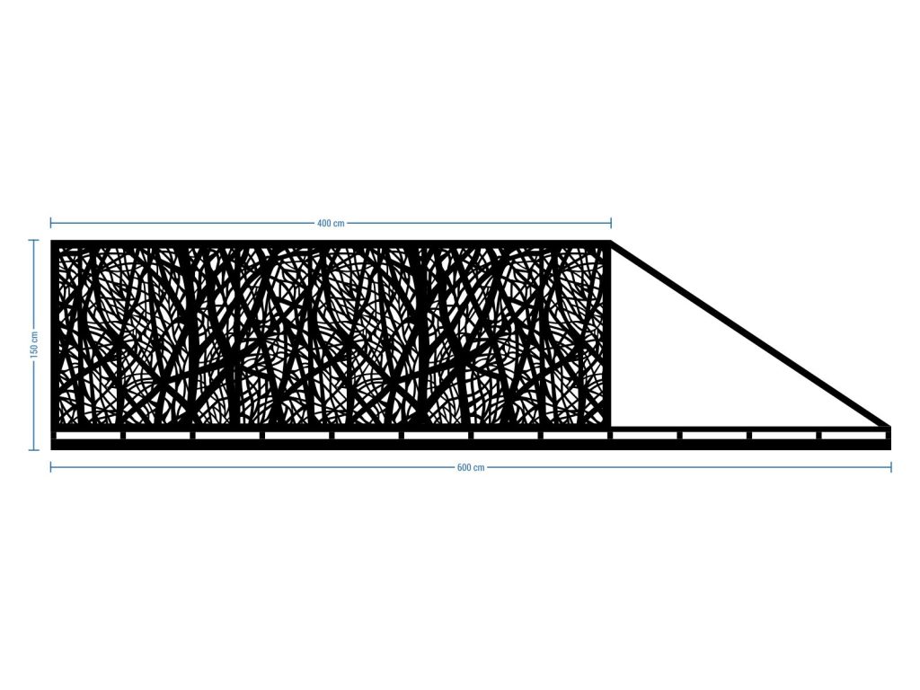 Schiebetor Margarita 600×150 cm - Image 2