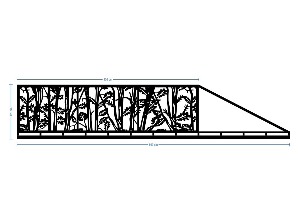 Schiebetor Serena 400×120 cm - Image 2