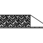Schiebetor Mia 600×150 cm