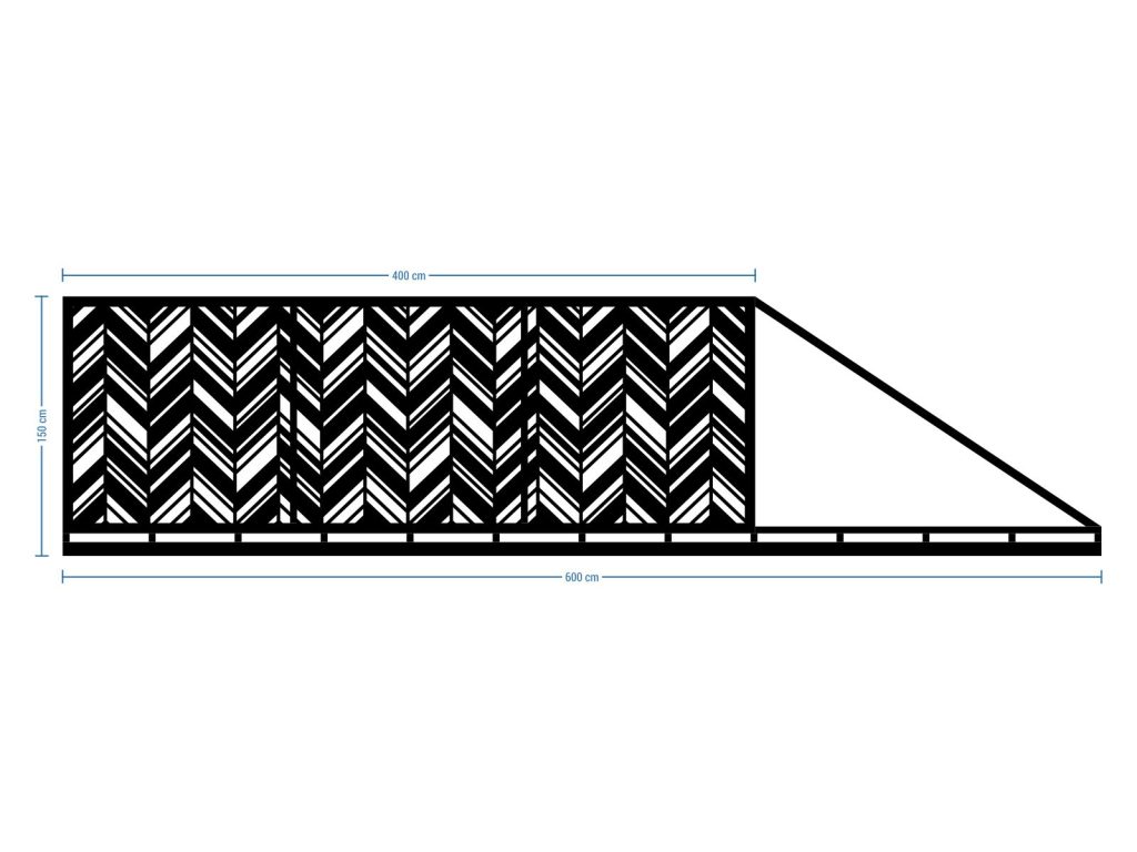 Schiebetor Mia 600×150 cm - Image 2