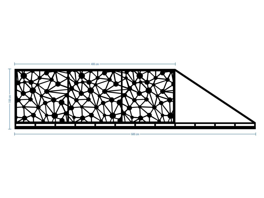 Schiebetor Noemi 600×150 cm - Image 2