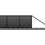 Schiebetor Dina 600×150 cm