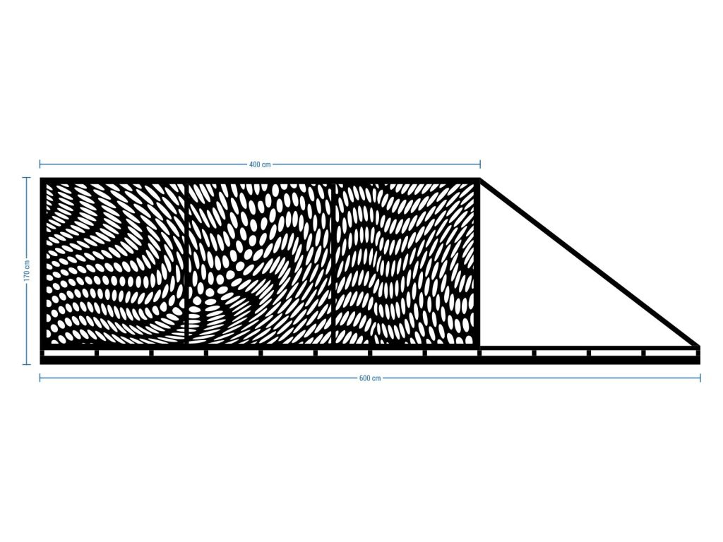 Schiebetor Cornelia 600×170 cm - Image 2
