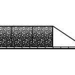 Schiebetor Perina 600×150 cm
