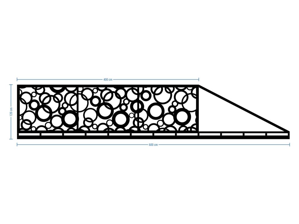 Schiebetor Felicia 400×120 cm - Image 2