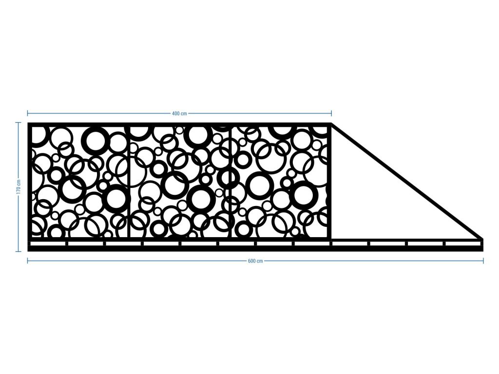 Schiebetor Felicia 600×170 cm - Image 2