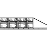 Schiebetor Claudia 400×120 cm