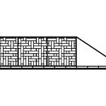 Schiebetor Claudia 600×150 cm