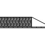 Schiebetor Luisa 400×120 cm
