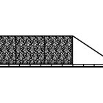 Schiebetor Luisa 600×150 cm
