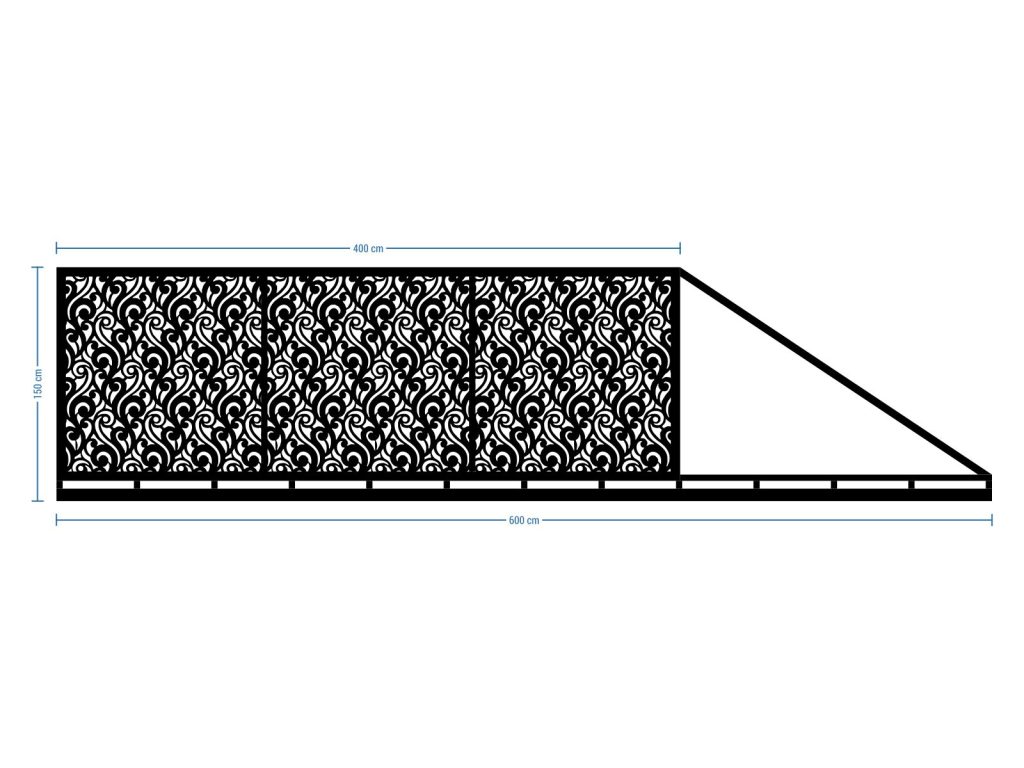Schiebetor Luisa 600×150 cm - Image 2