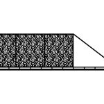 Schiebetor Luisa 600×170 cm
