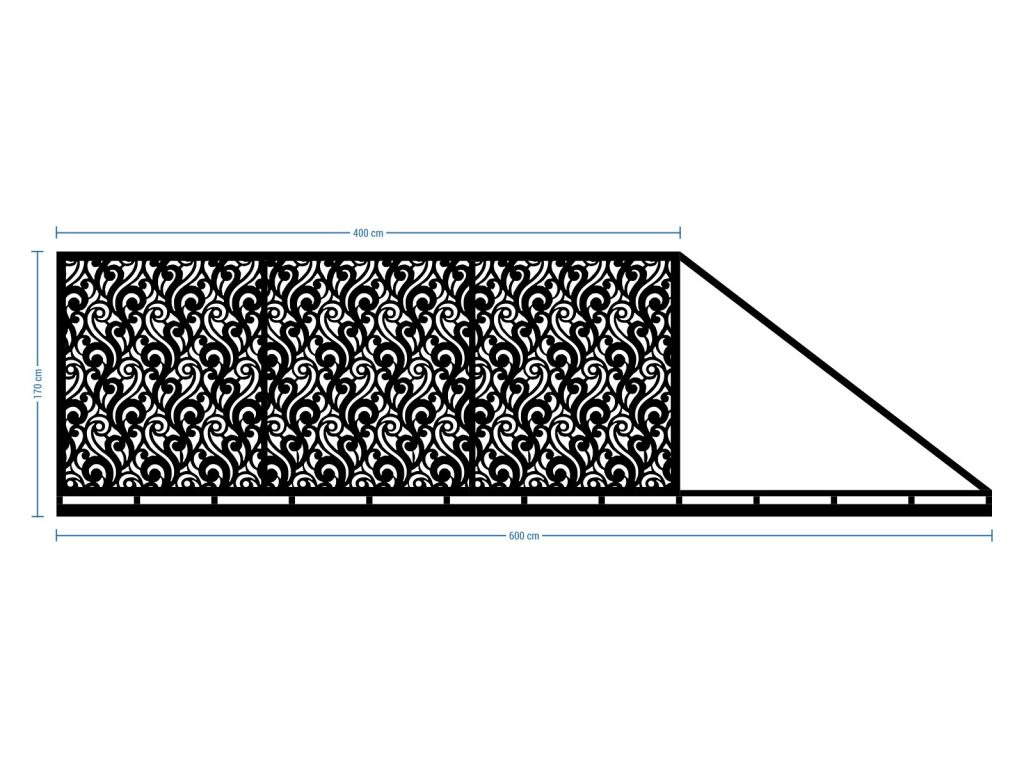 Schiebetor Luisa 600×170 cm - Image 2