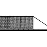Schiebetor Loretta 600×150 cm