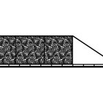Schiebetor Lisa 600×150 cm