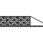 Schiebetor Gaida 400×120 cm