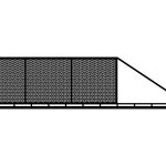 Schiebetor Caterina 600×150 cm