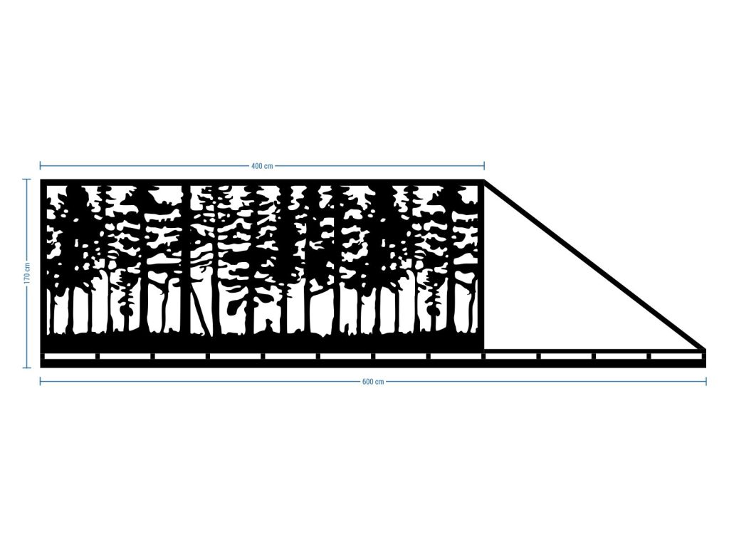 Schiebetor Veronica 600×170 cm - Image 2