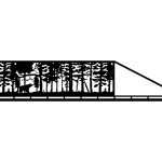 Schiebetor Olivia 400×120 cm