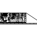 Schiebetor Olivia 600×150 cm