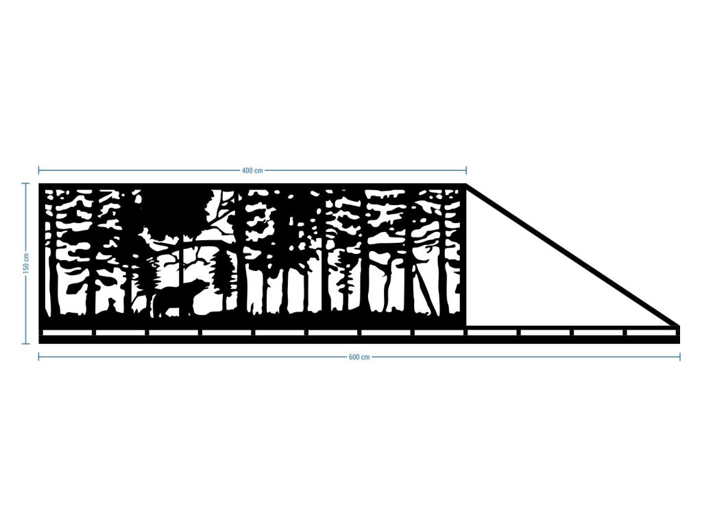 Schiebetor Olivia 600×150 cm - Image 2