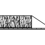 Schiebetor Diana 600×150 cm