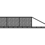 Schiebetor Maura 400×120 cm