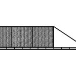 Schiebetor Maura 600×150 cm