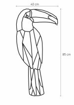 geometrisches Wanddeko Metall Tukan 85 cm - Image 2
