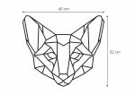 geometrisches Wanddeko Metall Fuchs 60 cm - Image 2